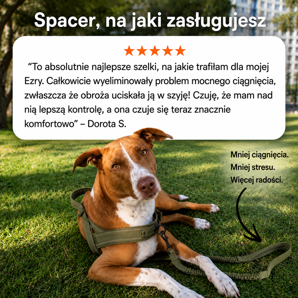 Szelki bezuciskowe zapobiegające ciągnięciu