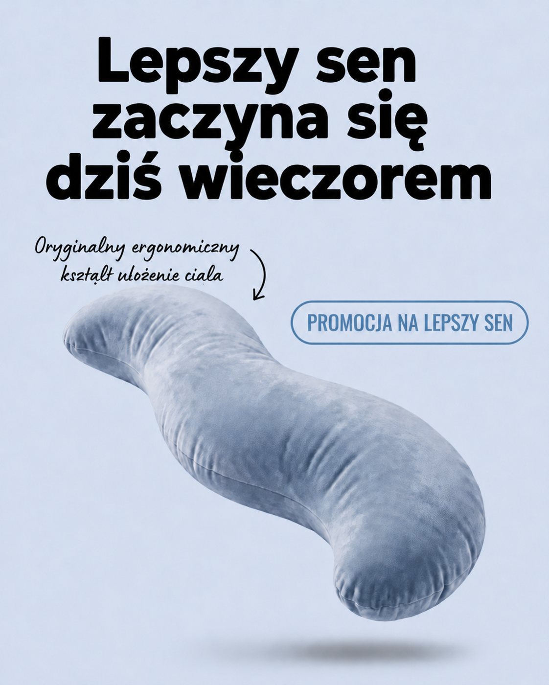 Poduszka tulori do spania na boku