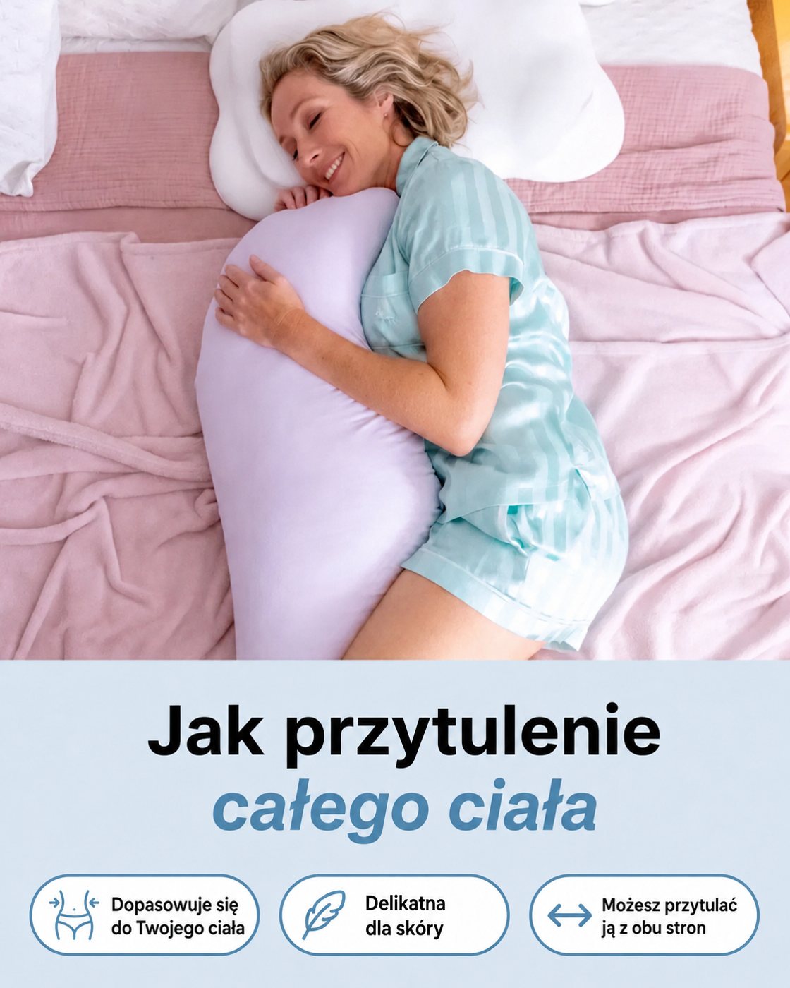 Poduszka tulori do spania na boku